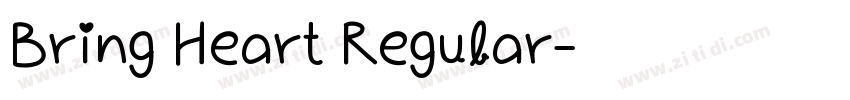Bring Heart Regular字体转换 Bring Heart Regular字体转换